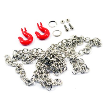Fastrax Metal Hook & Steel Chain Set 800mm