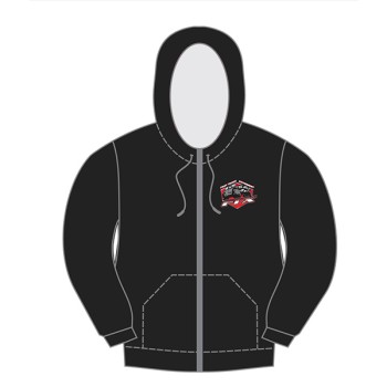 FTX Badge Logo Zipped Hoodie Black - Large