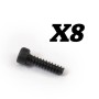 FTX Cap Head Self-tapping 2x8mm Screws