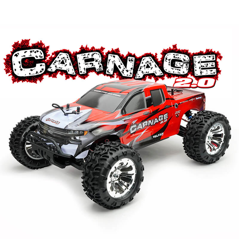 FTX Carnage 2.0 1/10 Brushed Truck 4wd Rtr - Red