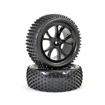 FTX Vantage Front Buggy Tyre Mounted On Wheels (pr) - Black