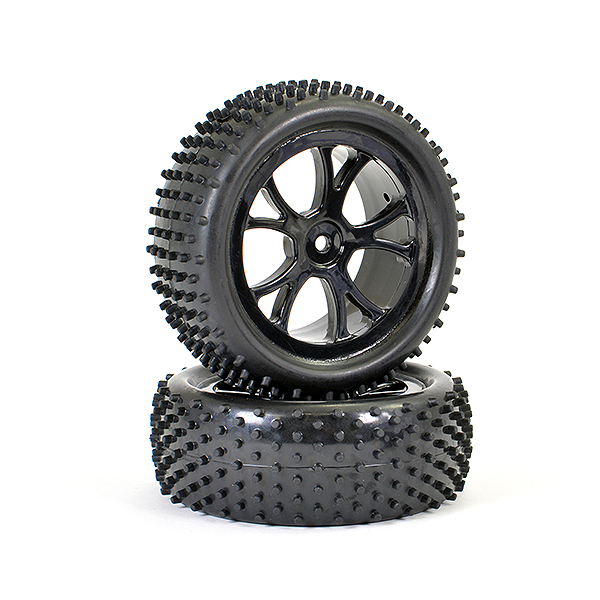 FTX Vantage Front Buggy Tyre Mounted On Wheels (pr) - Black