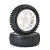 FTX Vantage Front Buggy Tyre Mounted On Wheels (pr) - White