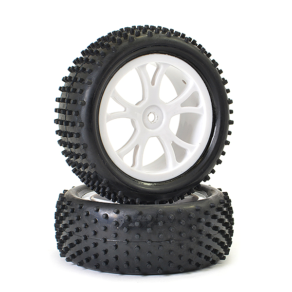 FTX Vantage Front Buggy Tyre Mounted On Wheels (pr) - White