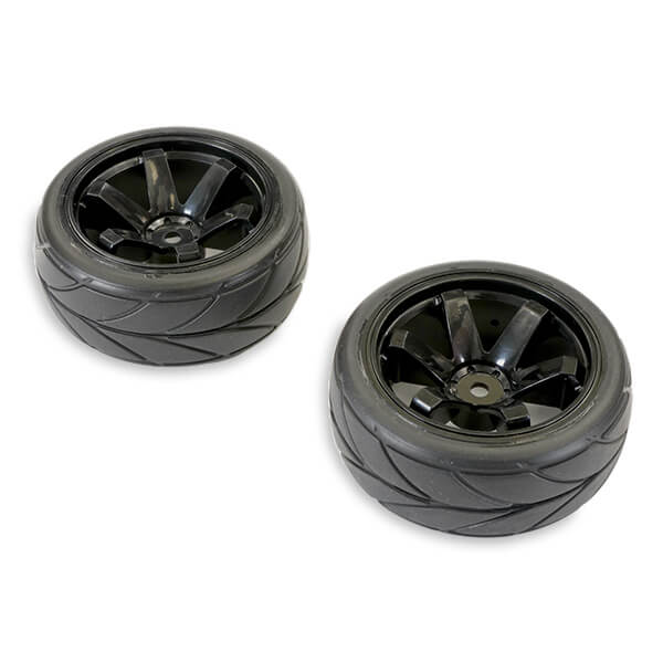FTX Banzai Tyre On 6-Spoke Wheel (2) - Black