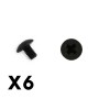 M4 X 6 Philips/Cross Head Hex Screw (6pcs )