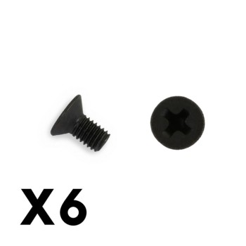 FTX Flat Head Hex 6pcs m3*6 Screws