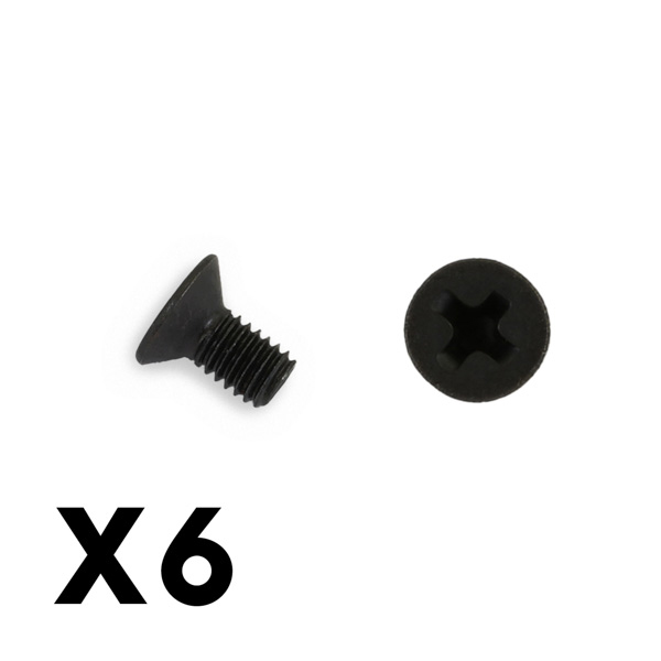 FTX Flat Head Hex 6pcs m3*6 Screws