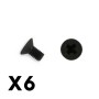 FTX Flat Head Hex 6pcs m3*6 Screws