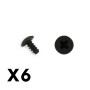 FTX Umbrella Head Screw M3 X6mm
