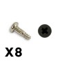 FTX Outback Mini 3.0 Button Head Metric Hex Screw 2x6 (8pc)