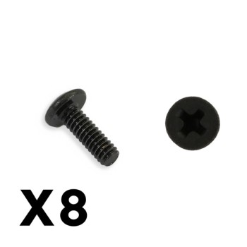 FTX Outback Mini 3.0 Round Head Self Tapping Screw 2x8 (8pc)