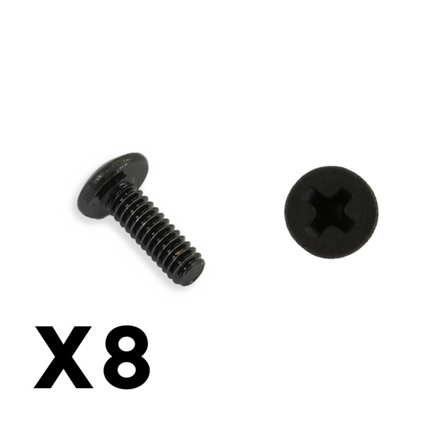 FTX Outback Mini 3.0 Round Head Self Tapping Screw 2x8 (8pc)