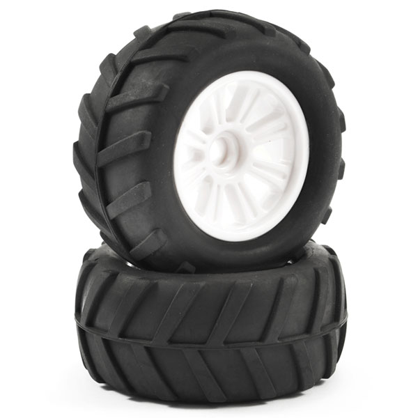 FTX Comet Monster Front Mounted Tyre & Wheel White