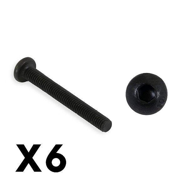 FTX Outback Fury Button Head 3x25mm Hex Screw (8pc)