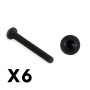 FTX Outback Fury Button Head 3x25mm Hex Screw (8pc)