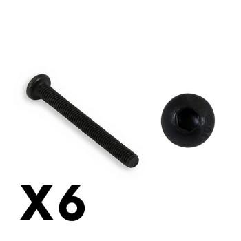 FTX Outback Fury Button Head 3x28mm Hex Screw (8pc)