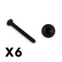 FTX Outback Fury Button Head 3x28mm Hex Screw (8pc)