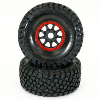 FTX DR8 Wheel/Tyre Pair (Red)
