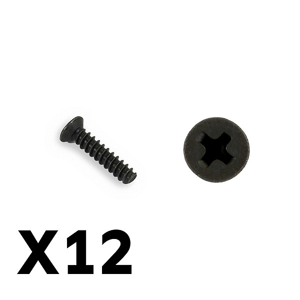 FTX Tracer Countersunk Self Tapping Kbho2.6x12mm