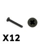 FTX Tracer Pan Head Self Tapping Screws Pbho2x12mm