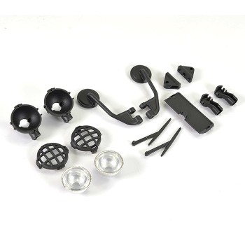 FTX Texan 1/10 Moulded Mirrors, Spot Light & Wipers