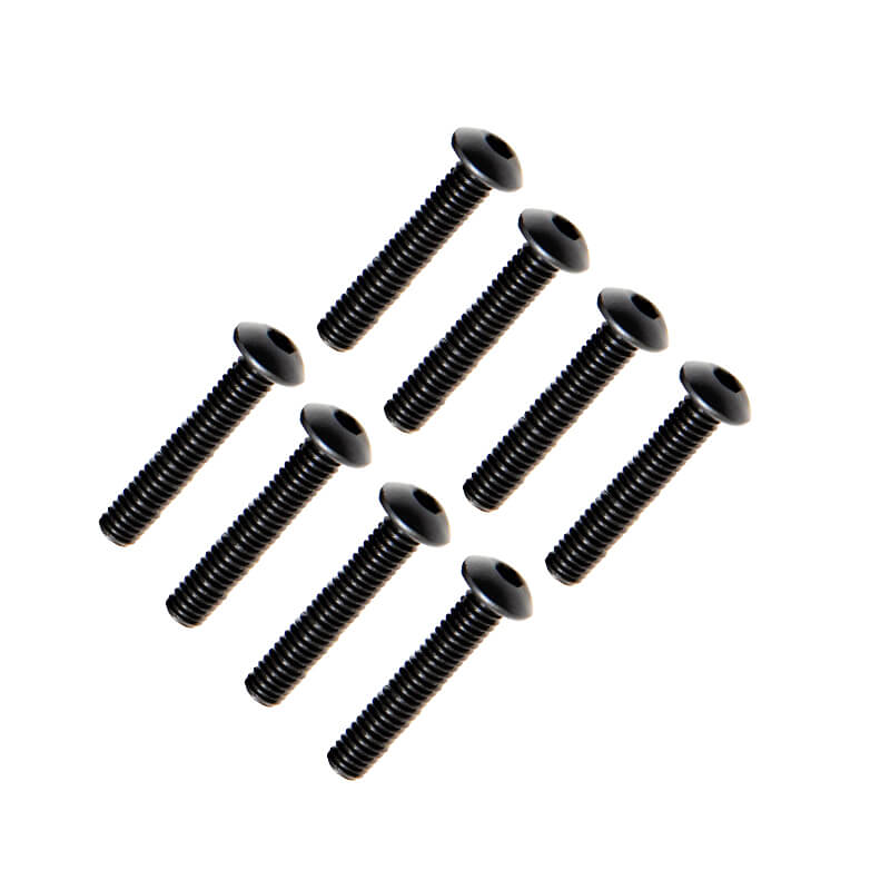 FTX Button Head Hex Screw M4 X 25mm (8pc)