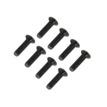 FTX Flat Head Hex Screw M3x12mm (8pc)