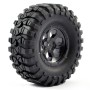 FTX Outback Pre-mounted 6hex/ Tyre (2) - Black