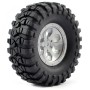 FTX Outback Pre-mounted 6hex/ Tyre (2) - Grey
