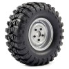 FTX Outback Pre-mounted Steel Lug/tyre (2) - Grey