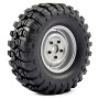 FTX Outback Pre-mounted Steel Lug/tyre (2) - Grey