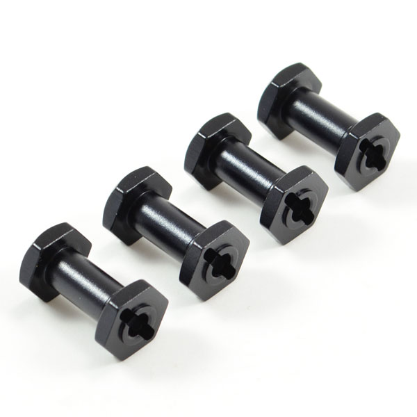 FTX Outback Aluminium Wheel Hex W/Pins (2*10) Extra Wide +5mm (4) (For FTX8245)