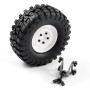 FTX Outback Spare Tyre Mount & Tyre/steel Lug Wheel White