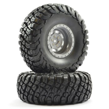FTX Mauler 2.2" All Terrain Tyres Pre-glued On Grey Wheels
