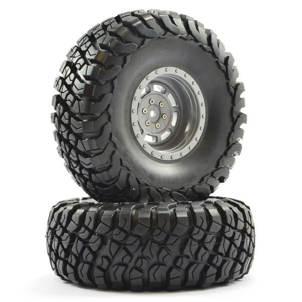 FTX Mauler 2.2" All Terrain Tyres Pre-glued On Grey Wheels