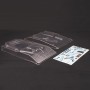 FTX DR8 Clear Bodyshell and Blue Decal